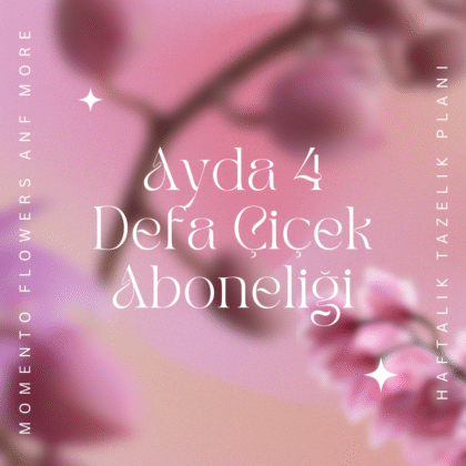 Ayda 4 Defa Çiçek Aboneliği